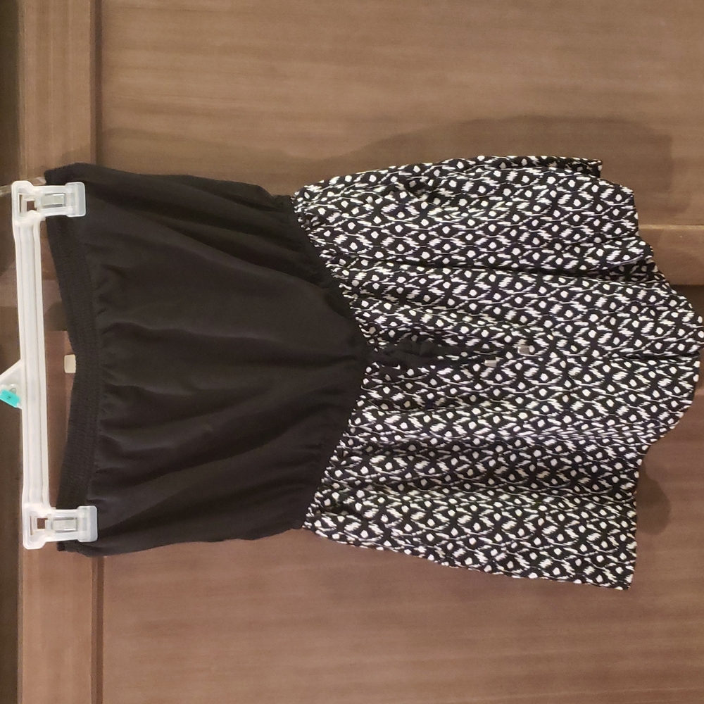 Black and white romper